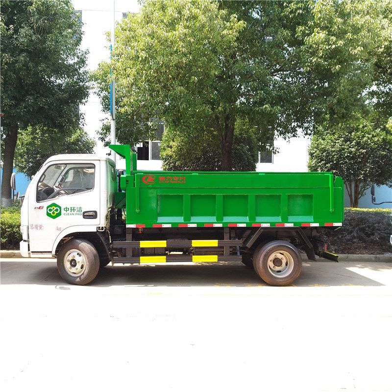 Dongfeng Small 4tons 5tons Brand New Rear Loader Hydraulic Dump Garbage Truck