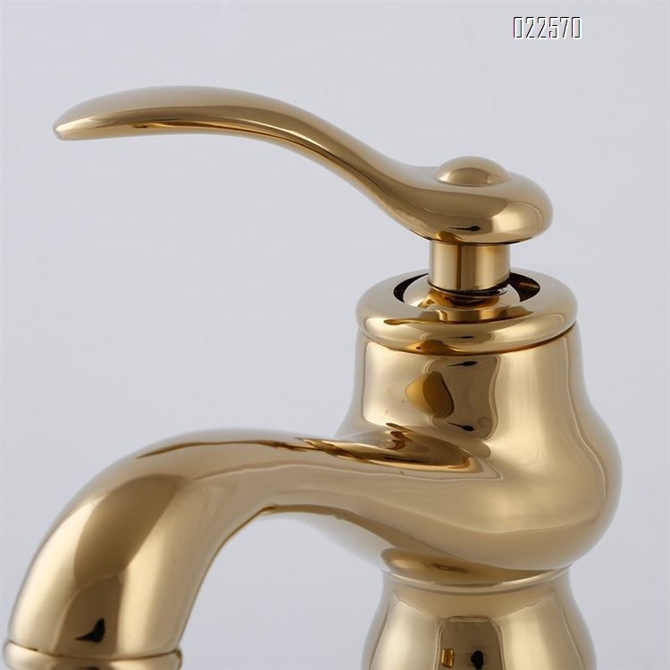 Copper Bathroom Basin Single Handle Faucet