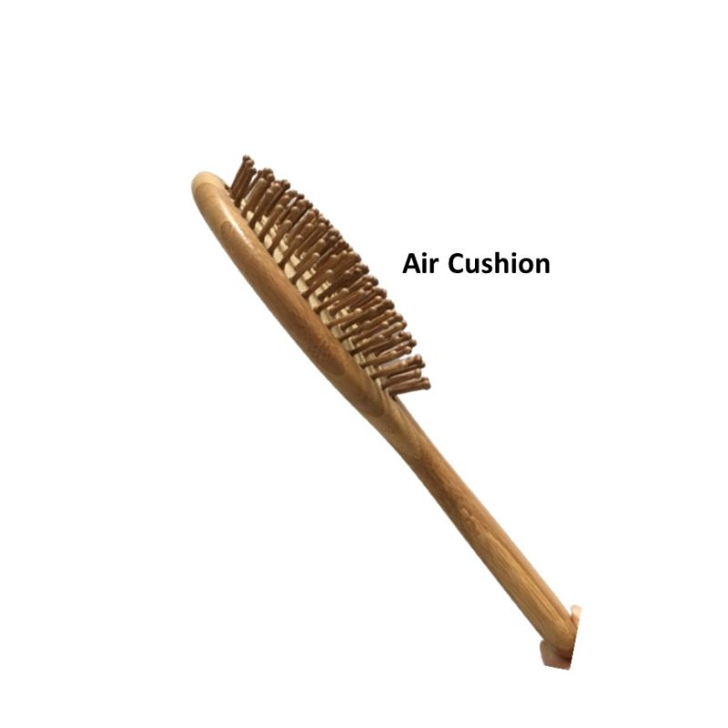 Eco-Friendly Natural Bamboo Paddle Brush for Scalp Massage