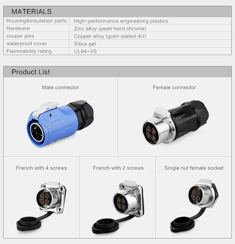 Stainless Steel Electrical Connectors/12 Pin Circular Electrical Connectors for Traffic Signal