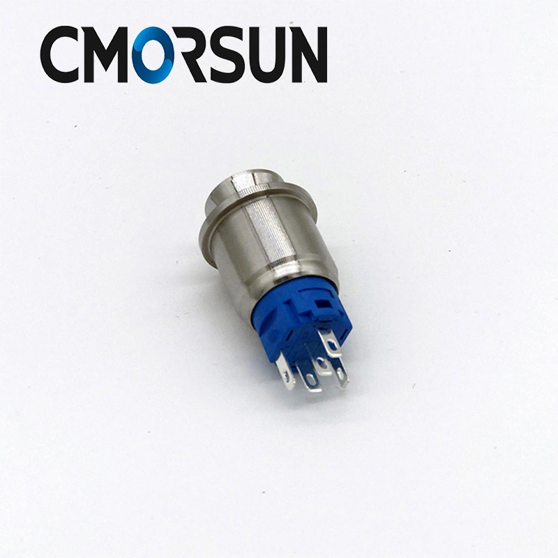 IP67 Waterproof Metal Momentary Push Button Switch with LED Metal Reset Kick Switch for Smart Toilet