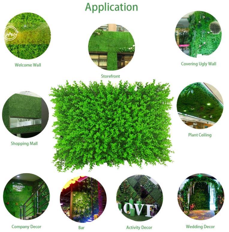 Latest External Grass Wall Artificial Green Wall Plants Outdoor and Indoor IVY Wall Plant Decor