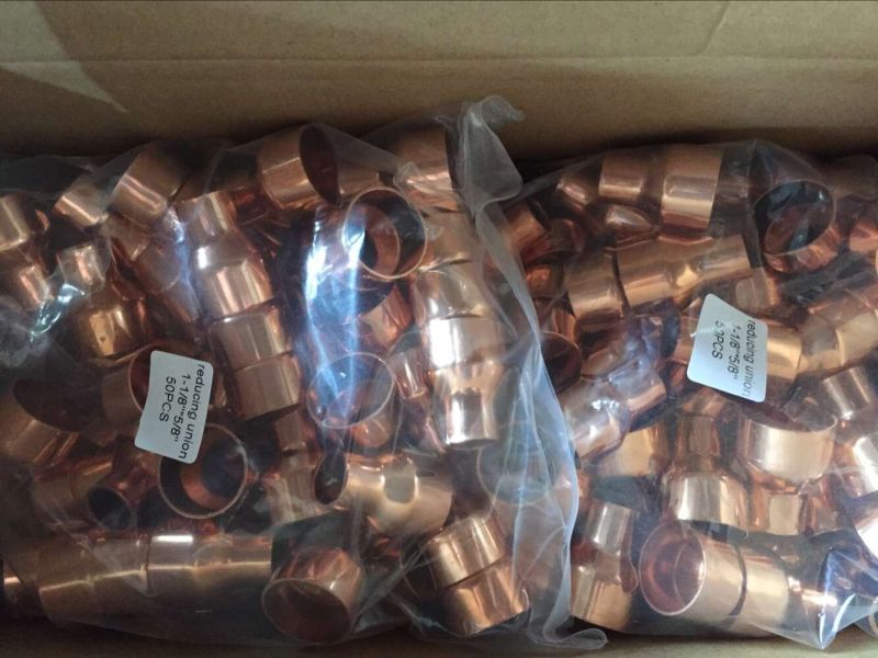 Refrigeration Part Copper Pipe Fittings, Copper Elbow, Copper Couple