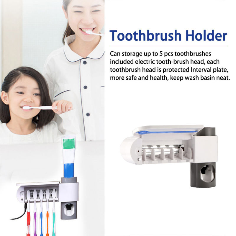 Toothbrush Sterilizer Automatic Toothpaste Antibacteria UV Light