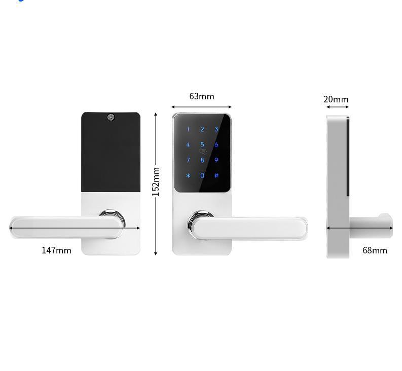 Ene Smart Ttlock Bluetooth APP Fingerprint Intelligent Smart Lock for Hotel Apartment