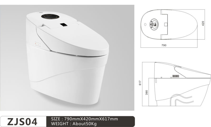 Custom Logo Commode Wc Water-Saving Automatic Intelligent Toilet