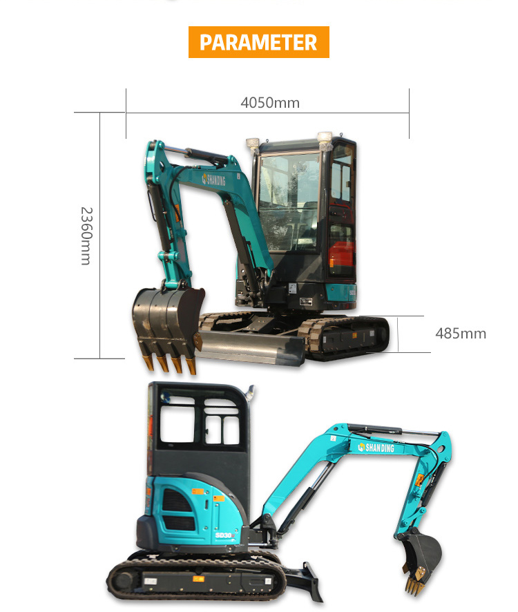 3 Ton Excavator with Cabin & Accessories for Sale