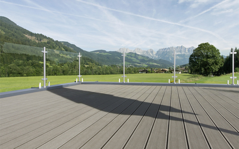 Residential Commercial Weathering Resistant WPC Composite Wood Alfresco Embossed Decking Floor