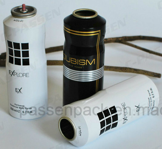 Aluminum Fragrance Perfume Aerosol Spray Can with Shaped Body (PPC-AAC-010)