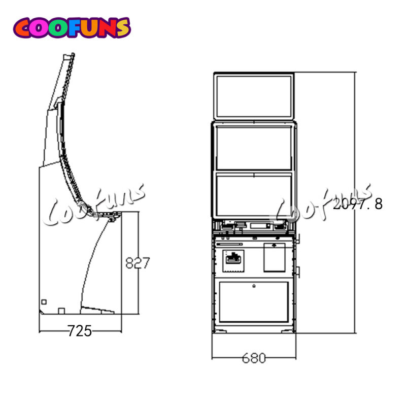 Cheap Coin Operated Slot Machine Casino Gambling Machine for Sale