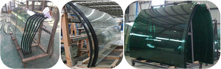 10mm Silk Screen Curved Glass for Cake Display Cabinet