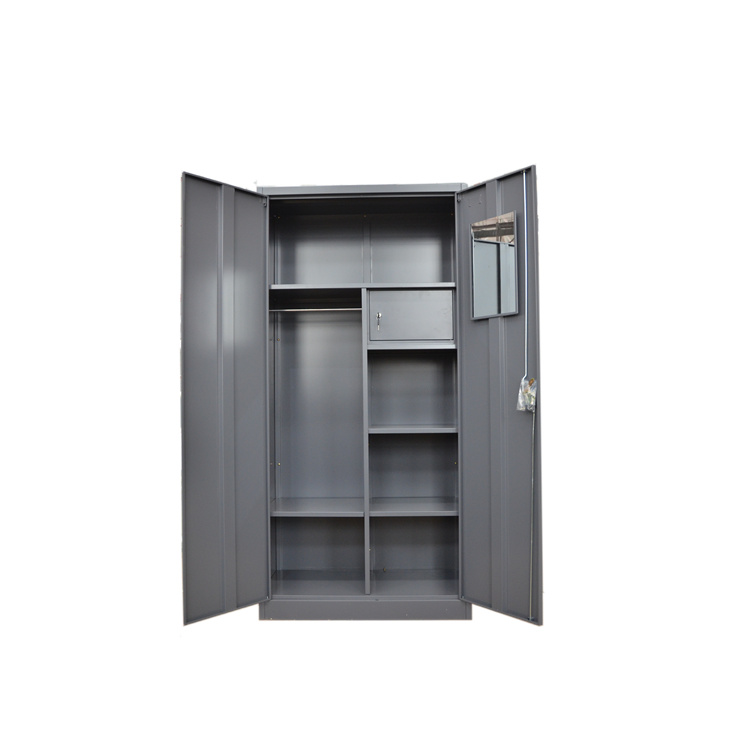 Steel 2 Door Wardrobe Locker Cabinet Simple Wardrobe Designs