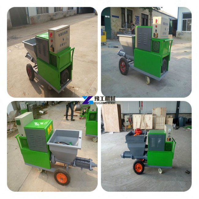 Plastering Machine Wall Plaster Spraying Machine with Cement Mortar Mixer