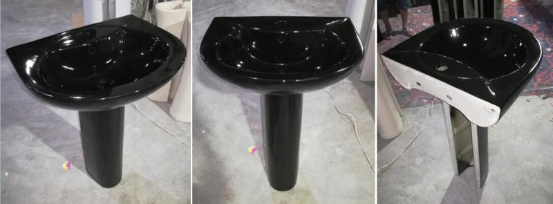 High Quality Two Pieces Black Color Wc Toilet Water Closet