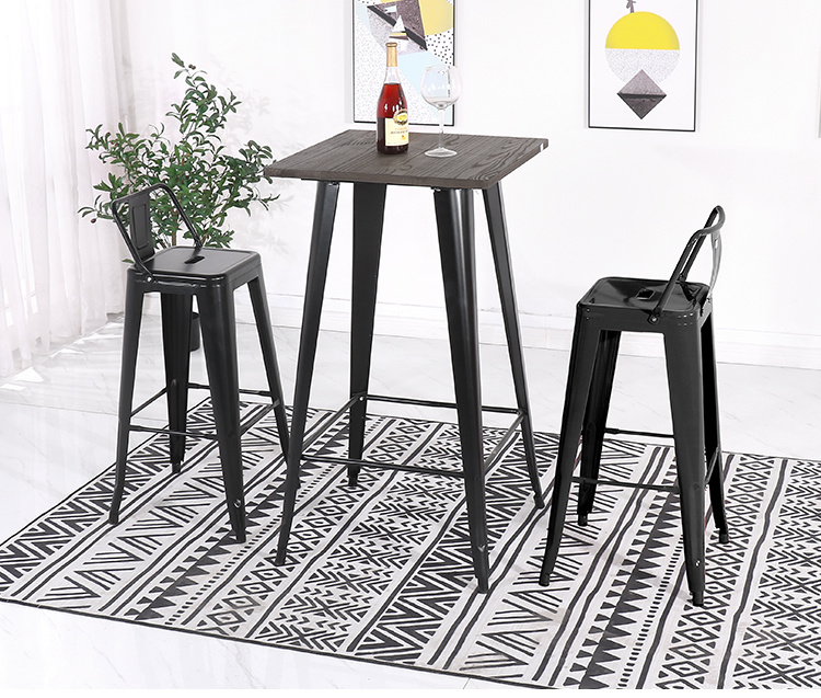 Low Back Steel Counter Tolixs Bar Stool