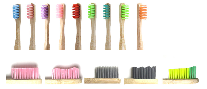 Natural Bamboo Toothbrush Biodegradable Bamboo Toothbrush Plasic Free