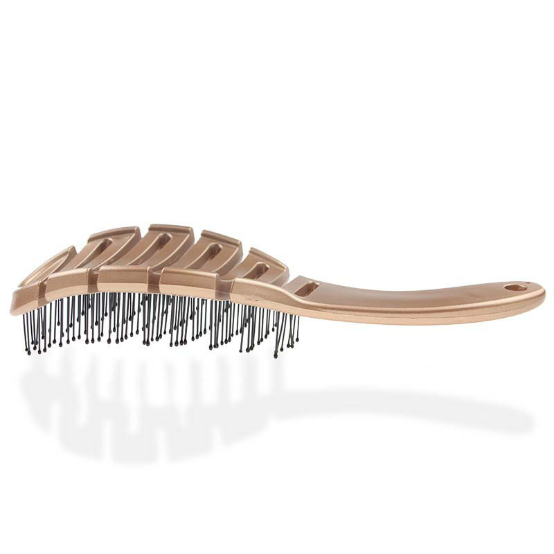 Curved Fast Blow Drying Brush for Women & Men, Vented Detangling Hair Brush