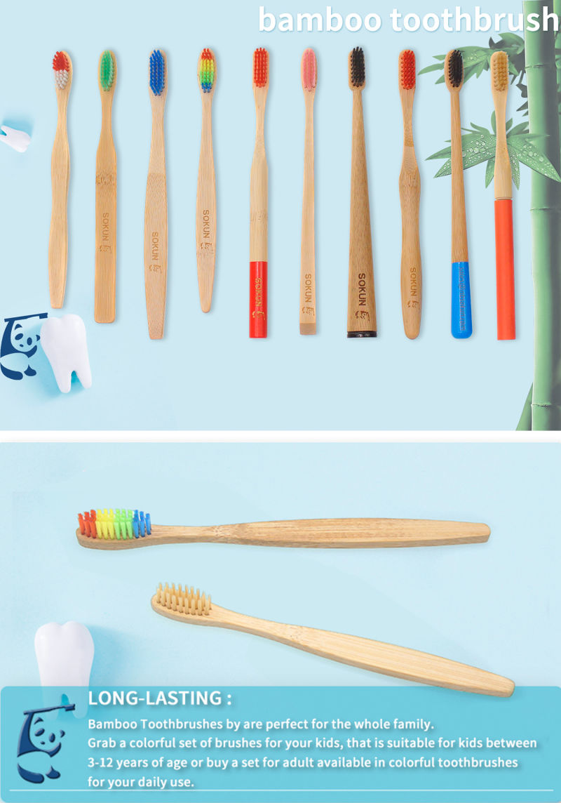 Kid's Toothbrush/Hotel Bamboo Toothbrush or Home Use Toothbrush