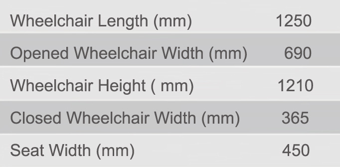 Lightweight Rigid Manual Wheel Chair with Toilet for Patient