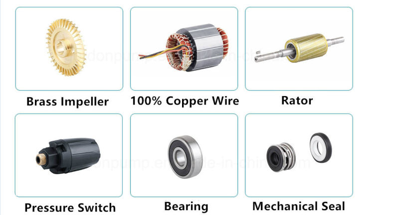 Domestic Electric Copper Self-Priming Booster Water Pump with Brass Impeller