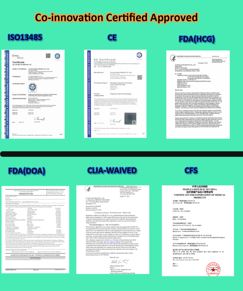 Free Sample Doa Drug of Abuse Test Cassette Drug Test