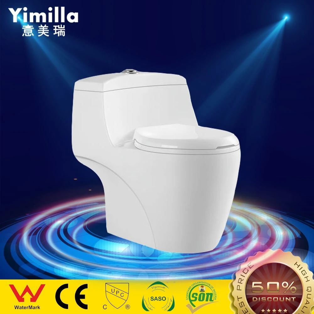 Luxury Big Size White Commode Set Washdown P-Trap Wc Toilet