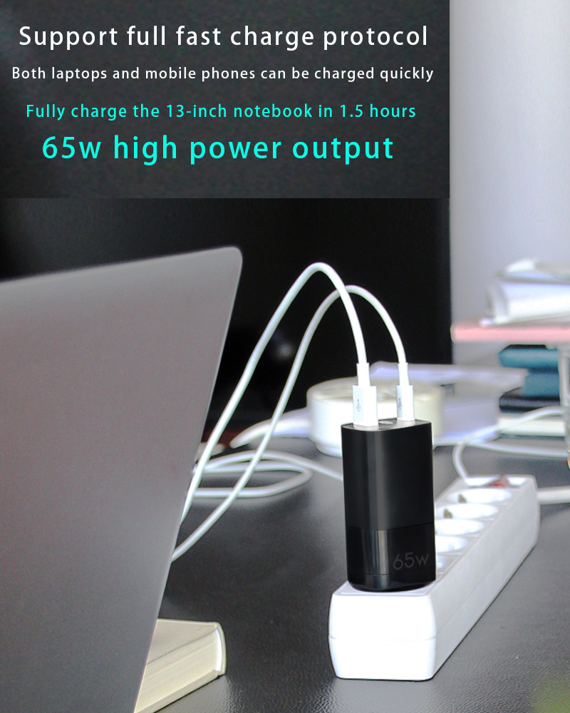 65W Phone Accessory USB Wall Mobile Charger