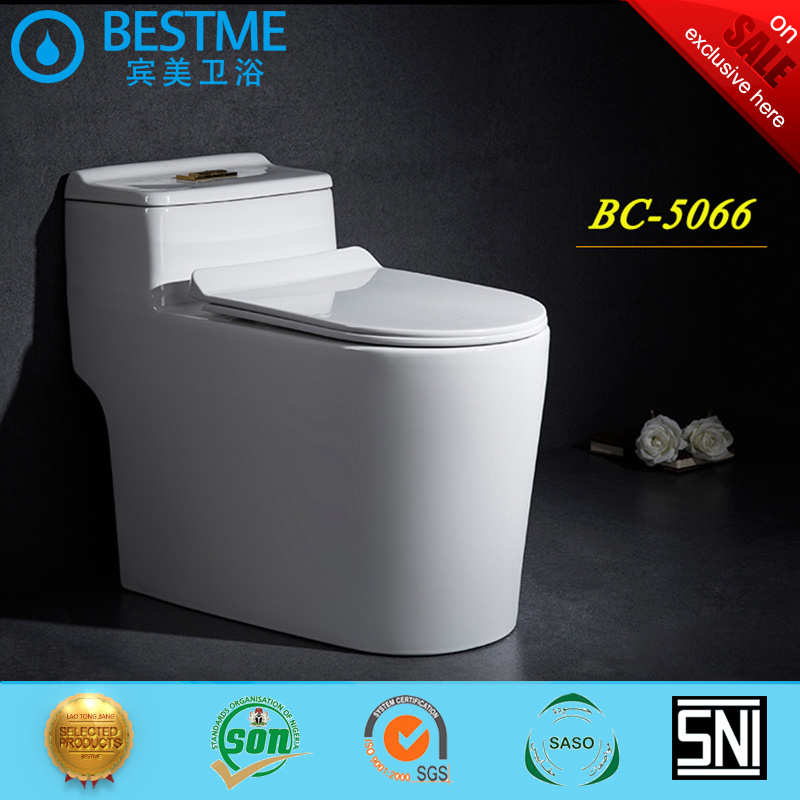 Villa Project Design of Wc Toilet Siphonic Toilet 3/6 L Saving Water Closet Bc-5066