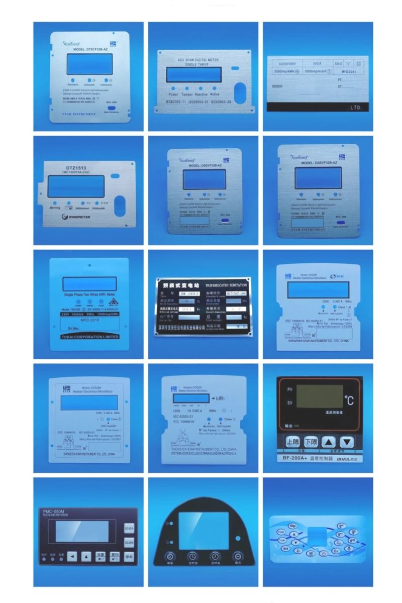 Decorative Touch Switch Panel Acrylic Control Panel for Electrical Equipment