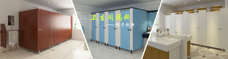 Compact Laminate Partition Panel for Toilet