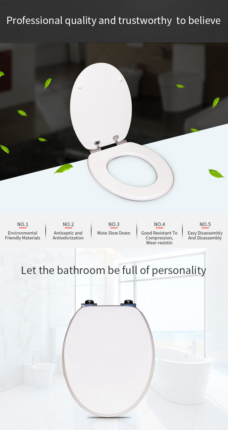 Bathroom MDF Urea Accessories Toilet Seat