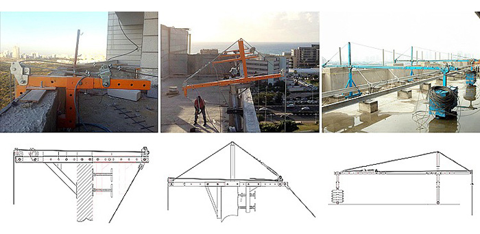 Zlp630 Screw Type End Stirrup Wire Rope Temporary Suspended Access