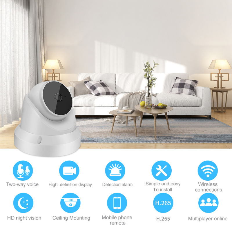 V380 WiFi Smart Dome IP Camera Work with NVR Indoor CCTV Dome IP Camera