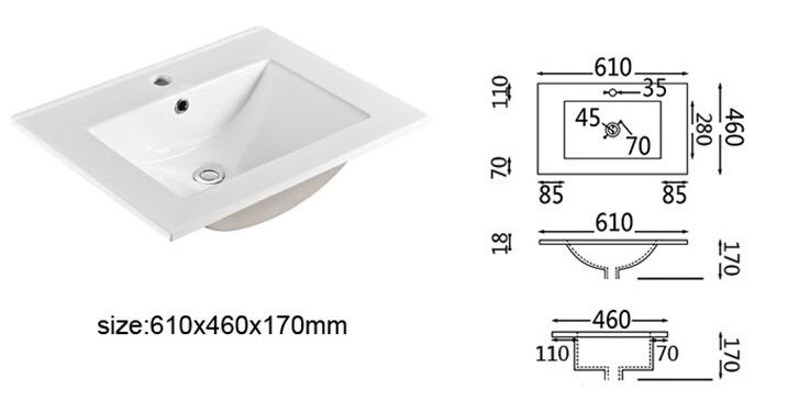 Cabinet Ceramic Washbasin, Cabinet Thin Ceramic Washbasin, Ceramic Thin Basin