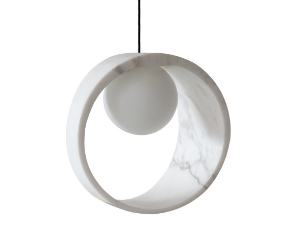 Glass Pendant Lamp Modern Pendant Light, Marble Pendant Lamp Moon Light