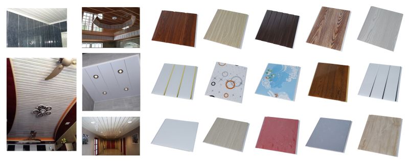 Suspended Wooden Color Design PVC Ceiling PVC Wall Panel