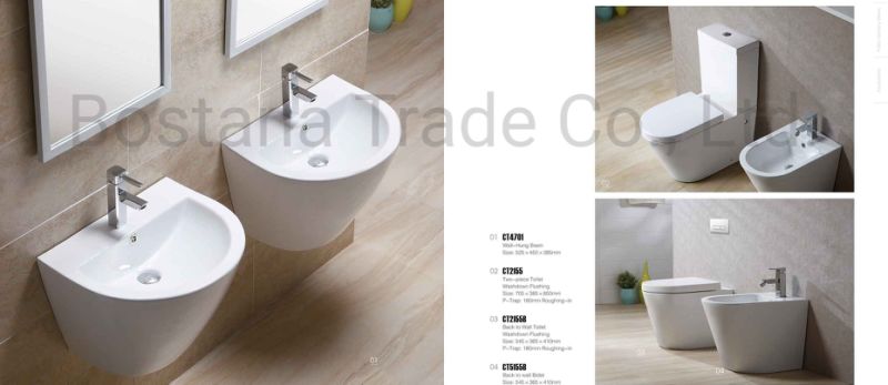 High Quality 3/4.5L Wc Dual-Flush Floor Mounted Toilets Open Back Rimless Two-Piece Water Closet Toilet