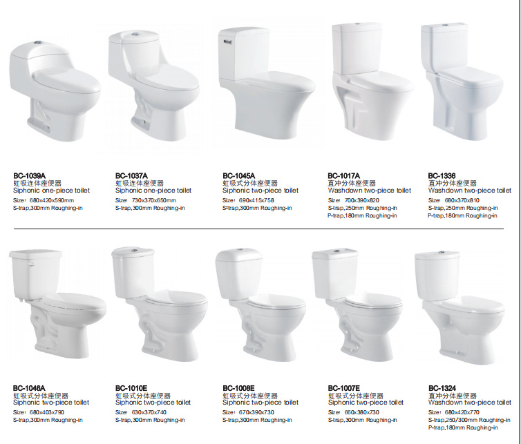 Bathroom Solution One Piece Washdown Toilet & Wc Toilet Bc-1009A