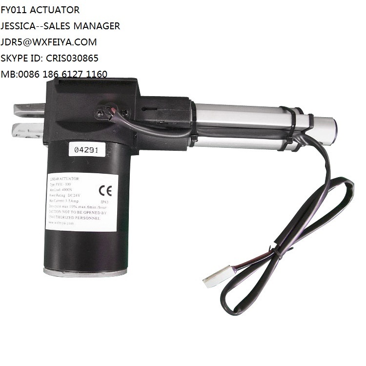 12 Volt DC Electric Linear Actuator 6000n 275mm 4mm/S IP65 (FY011)