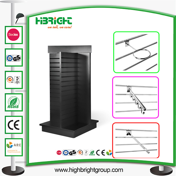 Clothes MDF Slatwall Display Stand