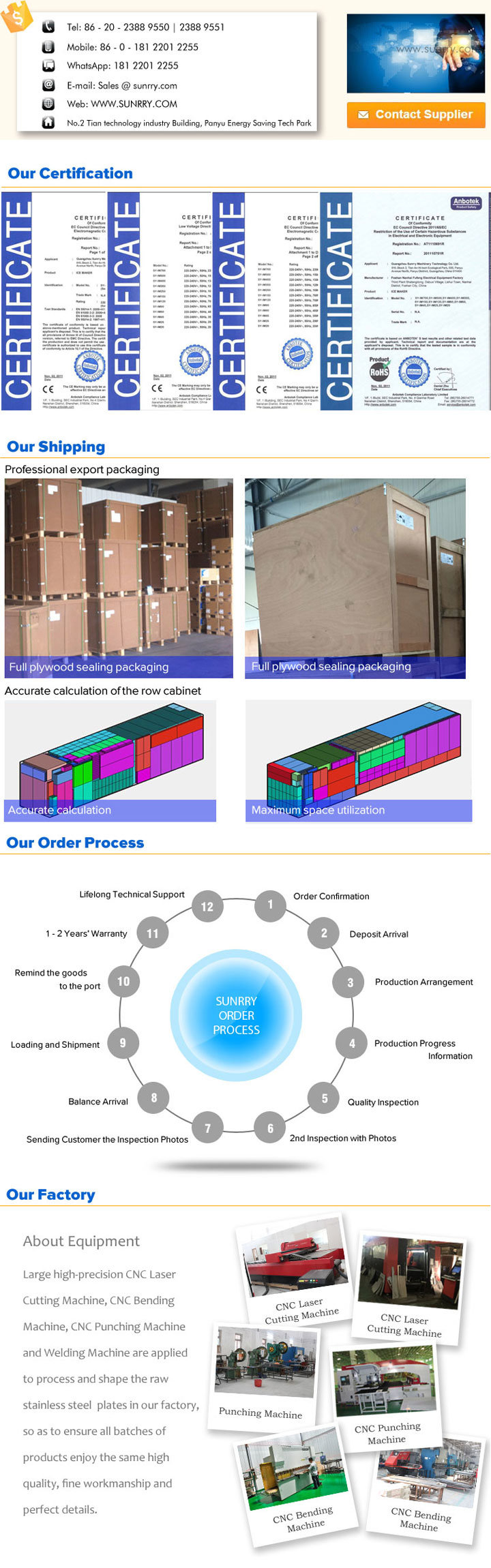 Commercial Wall Double Glass Door Kitchen Wall Mounted Freezer