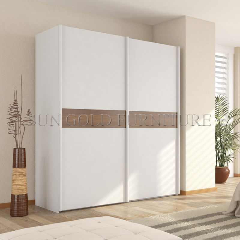 (SZ-WDP01) 2019 Customized Cheap Modern Wardrobe Simple Sliding MDF Wardrobe