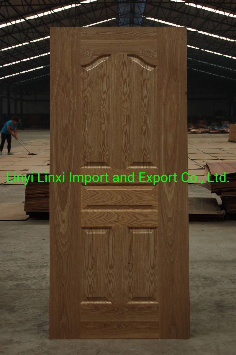 MDF/HDF Melamine/ Veneer Moulded Door Skin for Door Panel