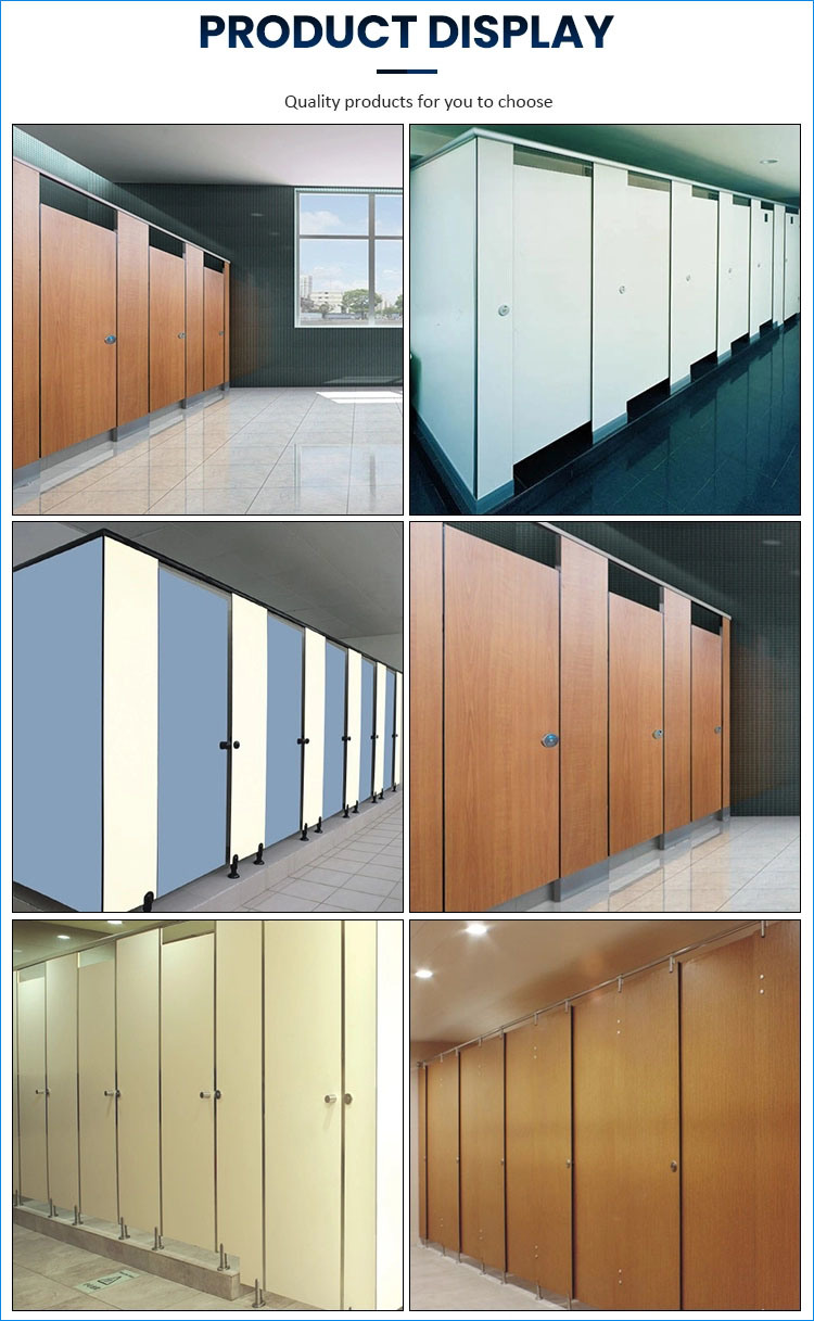 Popular Waterproof HPL Compact Laminate Wc Toilet Partition Cubicles