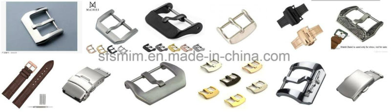 Stainless Steel Brushed Gold Watch Strap Buckle