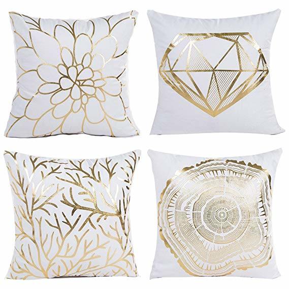 Gold Printing Cushion with Fashion Designs