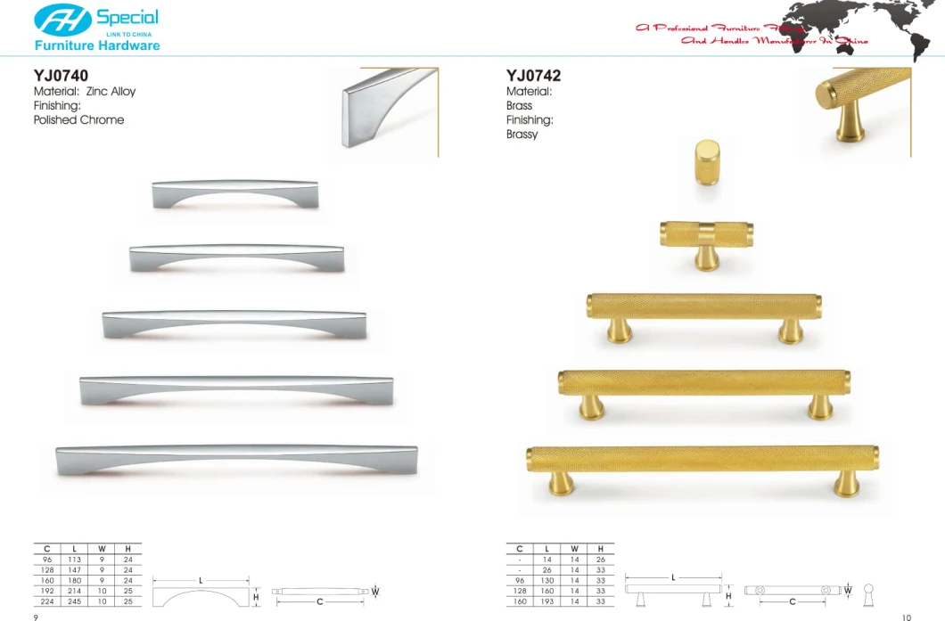 Zinc Alloy T Bar Brushed Anqitue Brass Handle