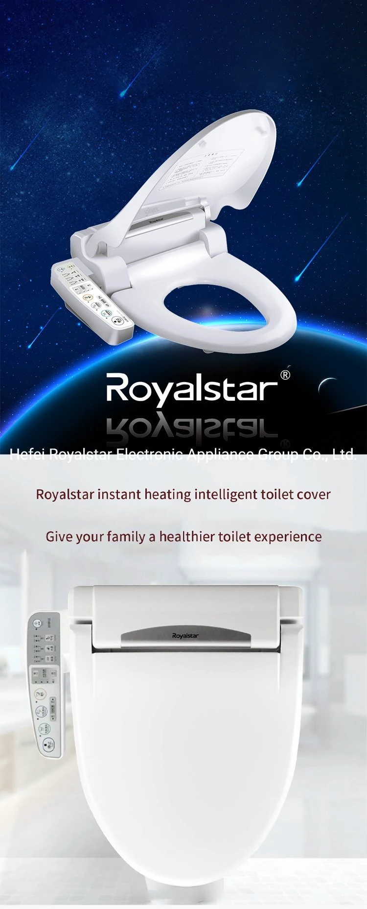 One Piece Smart Intelligent Wc Toilet Bidet