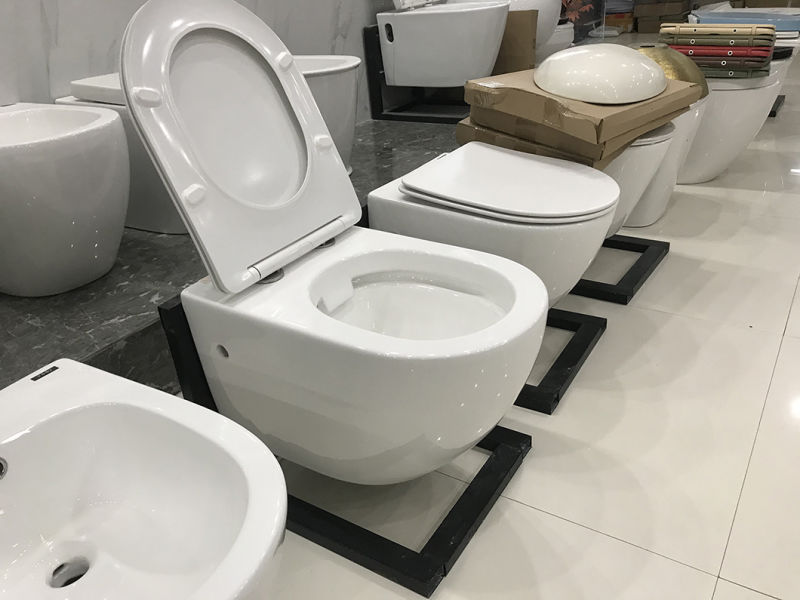 Wc Sanitary Ware Best-Selling Round Wall Hung Toilet