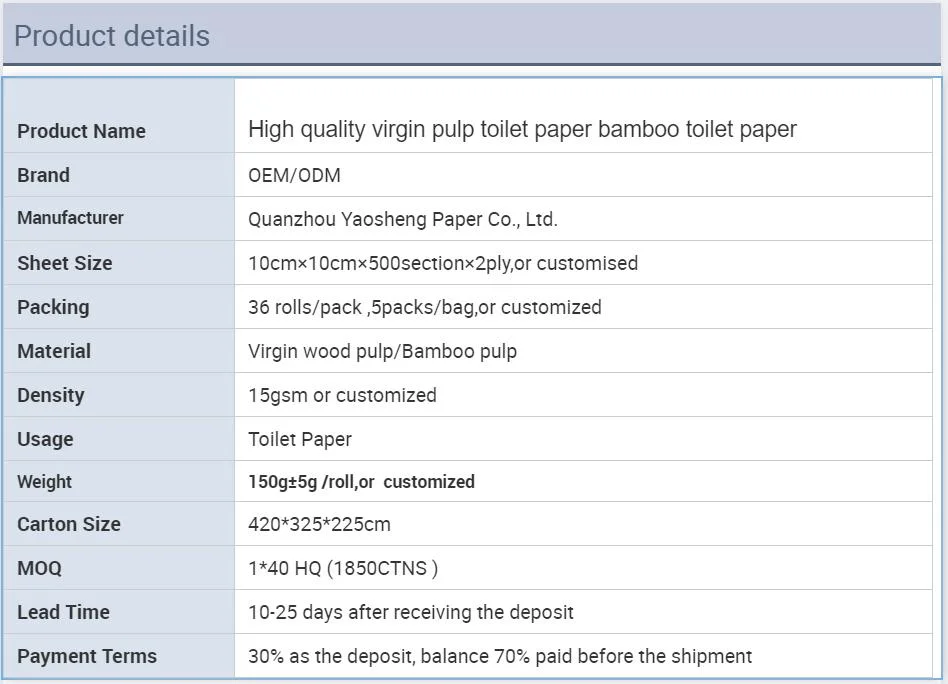 Virgin Pulp Toilet Paper High Quality Toilet Paper, Bamboo Toilet Paper Wholesale, Cheap Toilet Paper